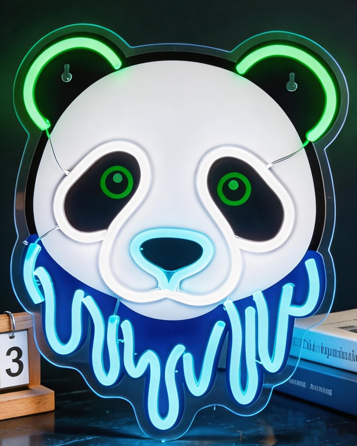 Zoo Party Games - 판다 LED 네온사인 USB 네온 조명,